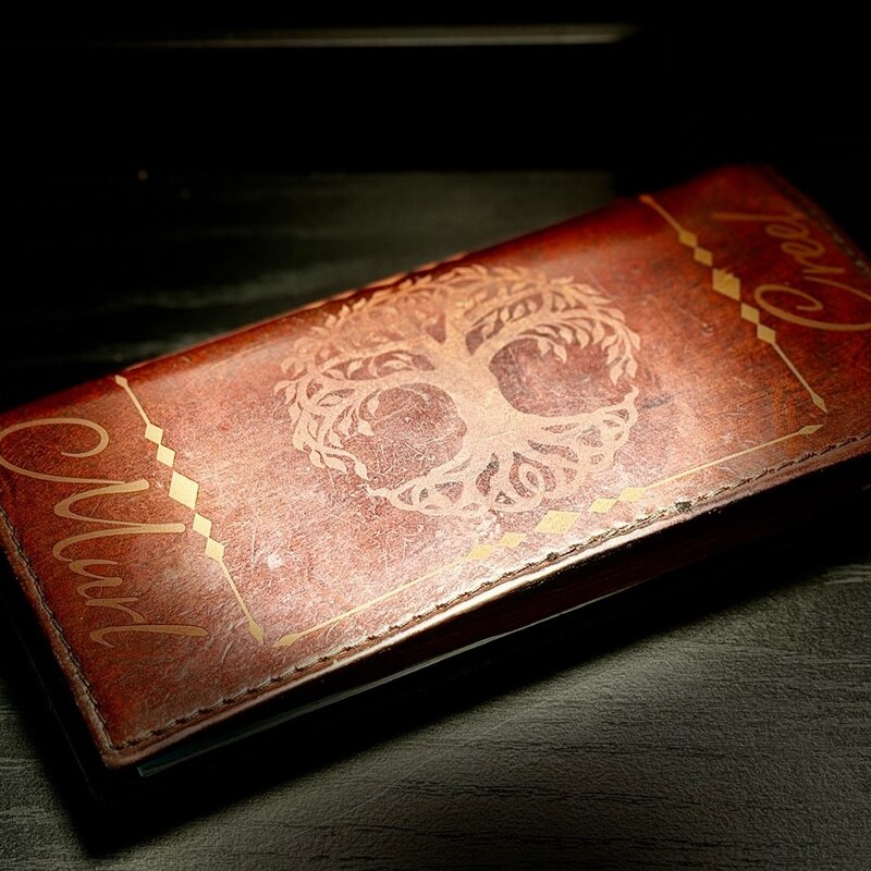 Real Leather Check Book
